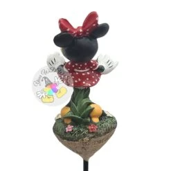 Disney Planter Stake - Flower Garden - Minnie With Flower On Dress -Disney 101119 3