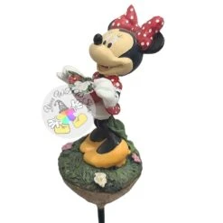 Disney Planter Stake - Flower Garden - Minnie With Flower On Dress -Disney 101119 4
