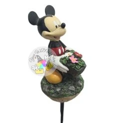 Disney Planter Stake - Flower Garden - Mickey With Cart -Disney 101120 3