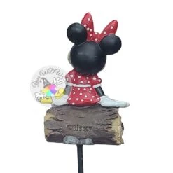 Disney Planter Stake - Flower Garden - Minnie On A Log -Disney 101121 3