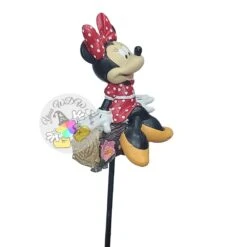 Disney Planter Stake - Flower Garden - Minnie On A Log -Disney 101121 4