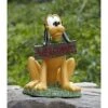 Disney Garden Statue - Flower Garden - Pluto Holding Welcome Sign - LARGE -Disney 101756