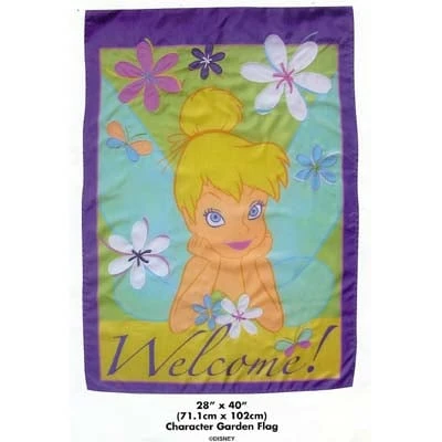 Disney Flag Banner - Tinker Bell - Welcome 3 Disney Flag Banner - Tinker Bell - Welcome