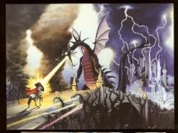 Disney Postcard - The Art Of Disney - Maleficent Dragon