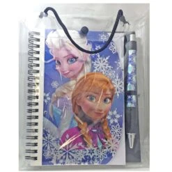 Disney Keepsake Journal Book & Pen - Frozen - Anna Elsa Faces