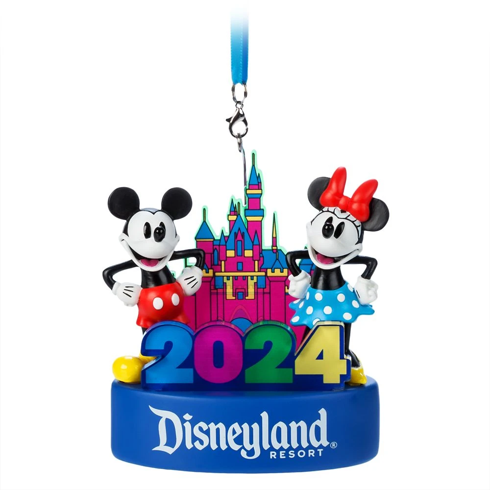 Mickey Mouse And Minnie Mouse Light-Up Figural Ornament – Disneyland 2024 2 Mickey Mouse And Minnie Mouse Light-Up Figural Ornament – Disneyland 2024