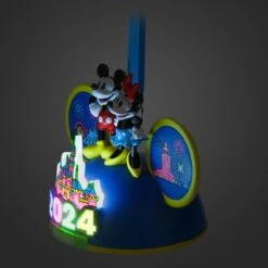 Mickey And Minnie Mouse Light-Up Ear Hat Ornament – Disneyland 2024 -Disney 3710048300043 3