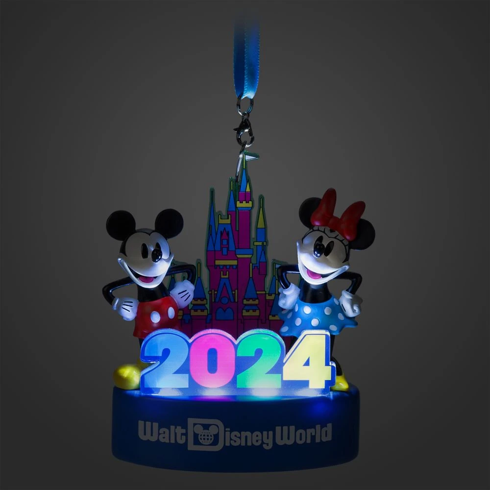 Mickey And Minnie Mouse Light-Up Figural Ornament – Walt Disney World 2024 4 Mickey And Minnie Mouse Light-Up Figural Ornament – Walt Disney World 2024 - Image 2