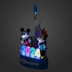 Mickey And Minnie Mouse Light-Up Figural Ornament – Walt Disney World 2024 10 Mickey And Minnie Mouse Light-Up Figural Ornament – Walt Disney World 2024 -Disney 3710048300044 3