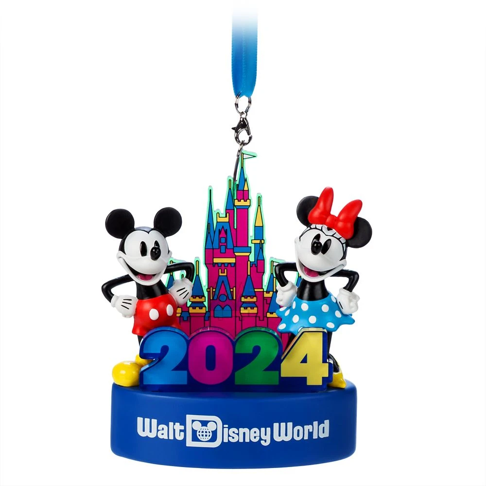 Mickey And Minnie Mouse Light-Up Figural Ornament – Walt Disney World 2024 3 Mickey And Minnie Mouse Light-Up Figural Ornament – Walt Disney World 2024