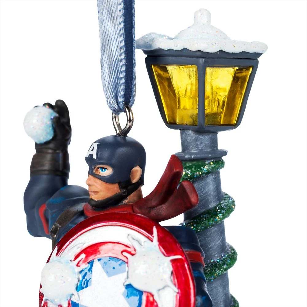 Disney Captain America Light-Up Living Magic Sketchbook Ornament 9 Disney Captain America Light-Up Living Magic Sketchbook Ornament - Image 7