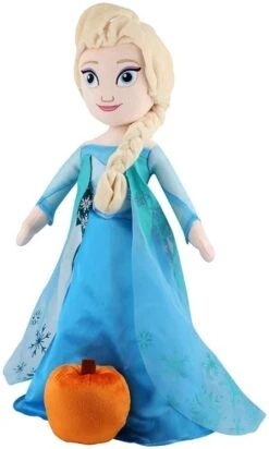 Disney Porch Greeter Plush - Elsa W/Pumpkin -21 Inches