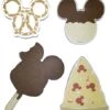 Disney Notepad 4 Pc. Set - Mickey Pizza Pretzel Ice Cream Rice Crispy -Disney 400006466471