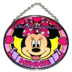 Disney Stained Glass Sun Catcher - Minnie Mouse - Small