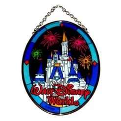 Disney Stained Glass Sun Catcher - Cinderella Castle - Medium