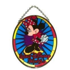 Disney Stained Glass Sun Catcher - Minnie Mouse - Medium