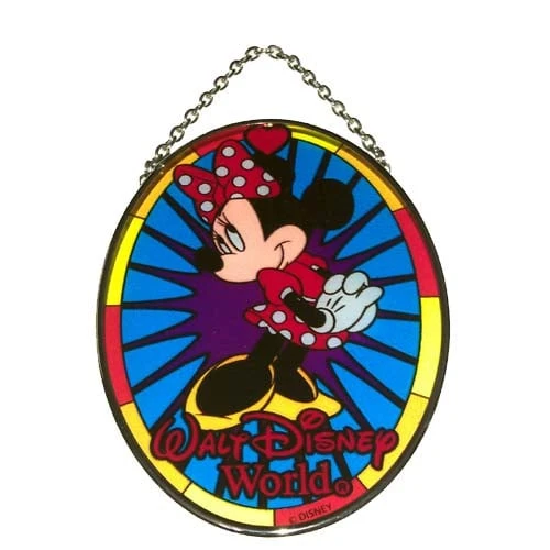 Disney Stained Glass Sun Catcher - Minnie Mouse - Medium 3 Disney Stained Glass Sun Catcher - Minnie Mouse - Medium