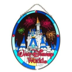 Disney Stained Glass Sun Catcher - Cinderella Castle - Large