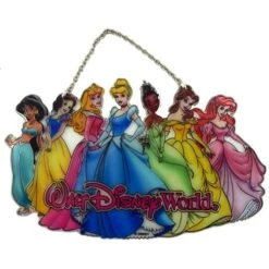 Disney Stained Glass Sun Catcher - 7 Princesses - Large