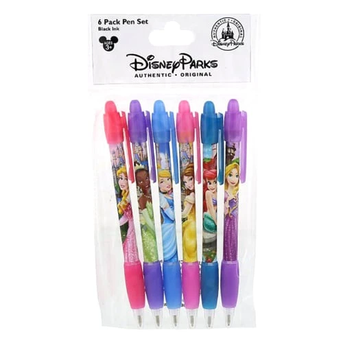 Disney Pen Set - Princess 6 Pack 3 Disney Pen Set - Princess 6 Pack