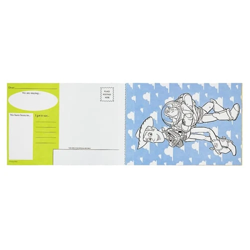 Disney Coloring Book - Disney Pixar Postcards Coloring Book 4 Disney Coloring Book - Disney Pixar Postcards Coloring Book - Image 2