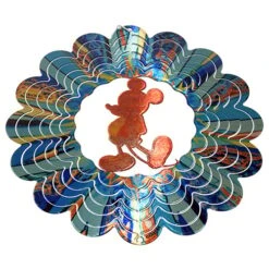 Disney EyCatcher Spinner - Flower And Garden 12" Mickey Silhouette