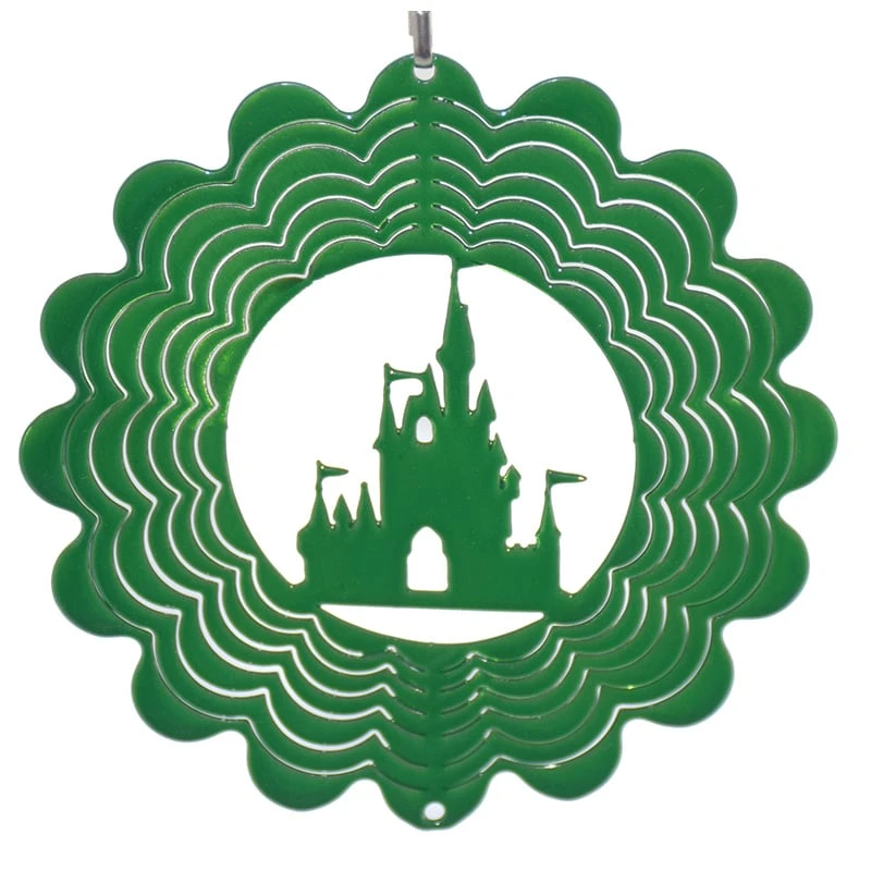 Disney EyCatcher Spinner - Castle Silhouette - 4'' - Green 3 Disney EyCatcher Spinner - Castle Silhouette - 4'' - Green