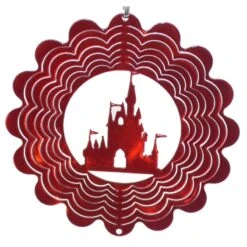 Disney EyCatcher Spinner - Castle Silhouette - 4'' - Red