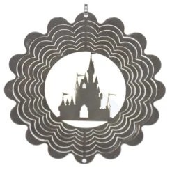 Disney EyCatcher Spinner - Castle Silhouette - 4'' - Silver