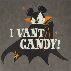 Disney Hanging Wall Door Decoration - Vampire Mickey - I Vant Candy!