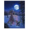 Disney ''Winter Lights'' Gallery Wrapped Canvas By Rodel Gonzalez – Limited Edition -Disney 6804047993669