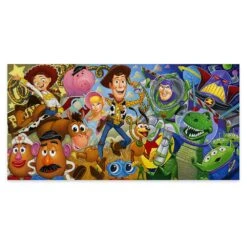 Disney ''Cast Of Toys'' Gallery Wrapped Canvas By Tim Rogerson – Limited Edition