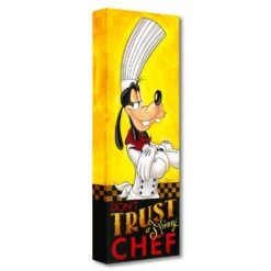 Disney Goofy ''Don't Trust A Skinny Chef'' Giclée On Canvas By Tim Rogerson