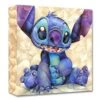 Disney Stitch ''Cute And Fluffy'' Giclée On Canvas By Tom Matousek -Disney 6811047992409