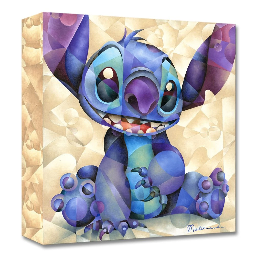 Disney Stitch ''Cute And Fluffy'' Giclée On Canvas By Tom Matousek 3 Disney Stitch ''Cute And Fluffy'' Giclée On Canvas By Tom Matousek