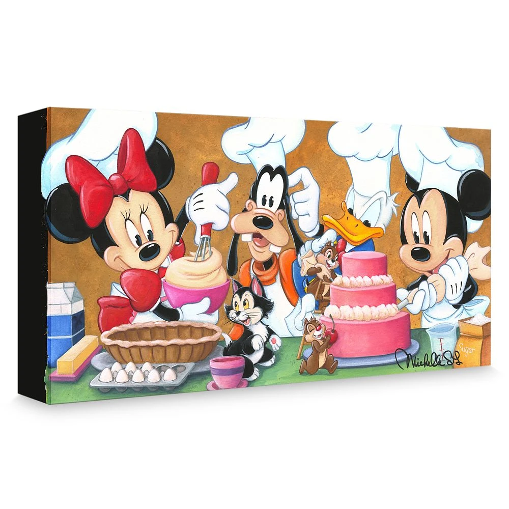 Disney Mickey Mouse And Friends ''Happy Kitchen'' Giclée On Canvas By Michelle St. Laurent 3 Disney Mickey Mouse And Friends ''Happy Kitchen'' Giclée On Canvas By Michelle St. Laurent