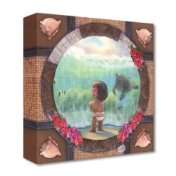 Disney Moana ''The Ocean Chose You'' Giclée On Canvas By Denyse Klette – Limited Edition