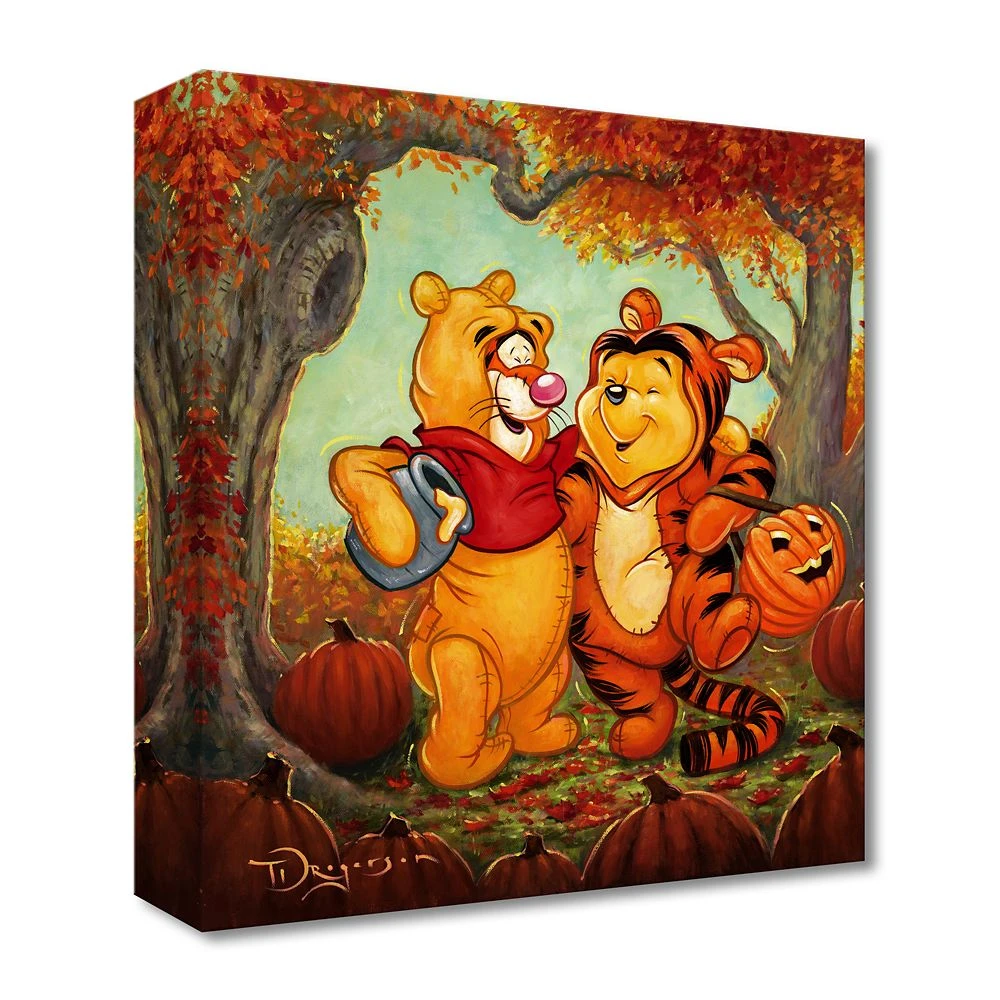 Disney Winnie The Pooh And Tigger ''Friendship Masquerade'' Art By Tim Rogerson – Limited Edition 3 Disney Winnie The Pooh And Tigger ''Friendship Masquerade'' Art By Tim Rogerson – Limited Edition
