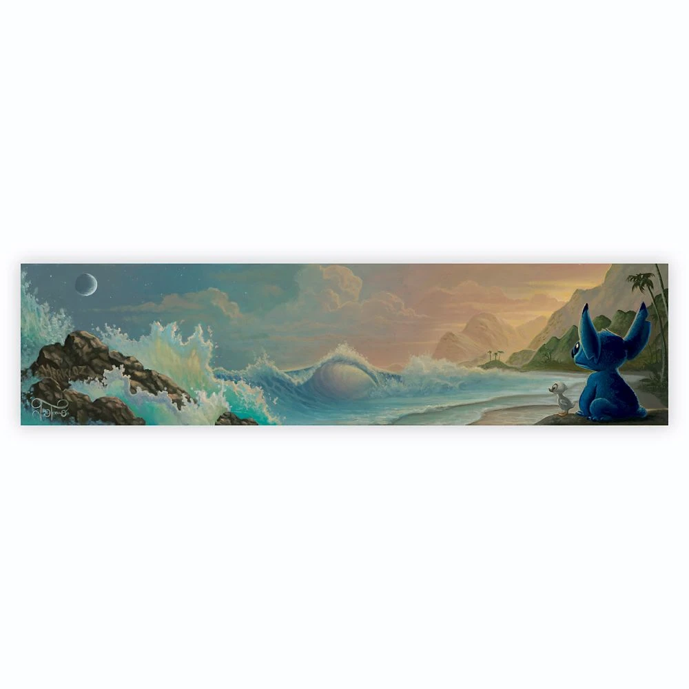 Disney Lilo & Stitch ''Aloha Sunset'' Giclée By Jared Franco – Limited Edition 3 Disney Lilo & Stitch ''Aloha Sunset'' Giclée By Jared Franco – Limited Edition