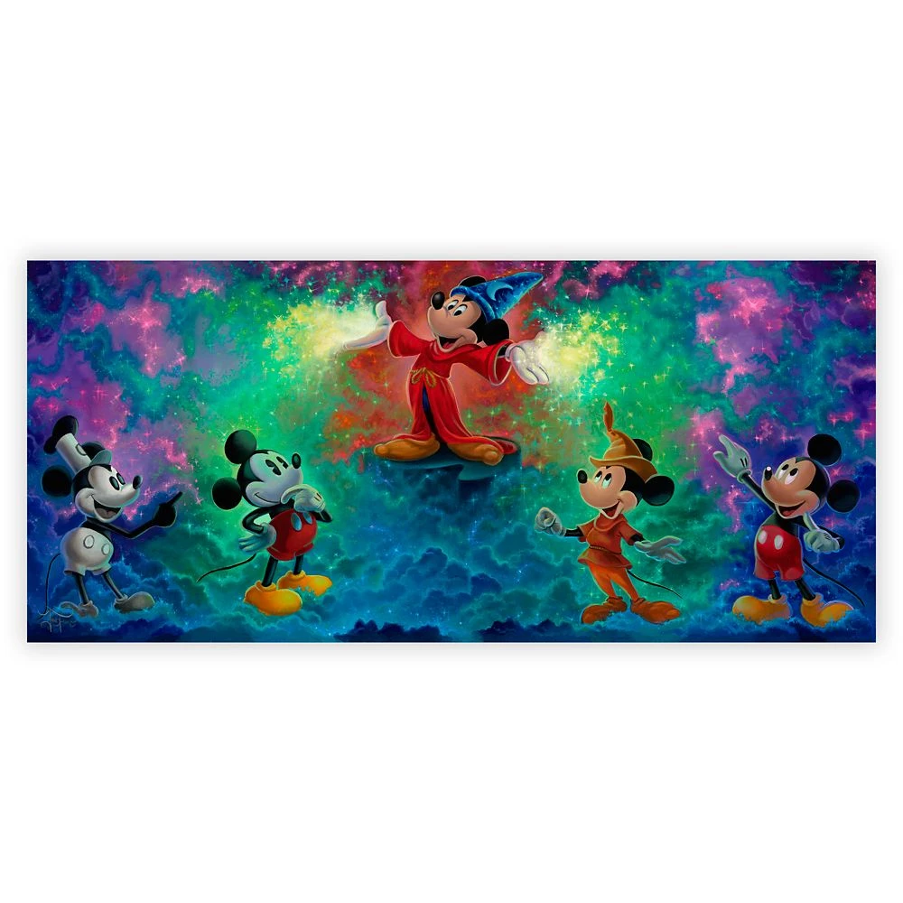 Disney Mickey Mouse ''Mickey's Colorful History'' Giclée By Jared Franco – Limited Edition 3 Disney Mickey Mouse ''Mickey's Colorful History'' Giclée By Jared Franco – Limited Edition