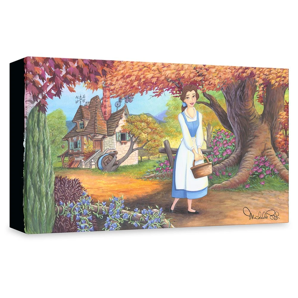 Disney Beauty And The Beast ''The Flowery Path'' Giclée By Michelle St.Laurent – Limited Edition 4 Disney Beauty And The Beast ''The Flowery Path'' Giclée By Michelle St.Laurent – Limited Edition - Image 2