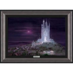 Disney Cinderella ''Glass Castle'' By Peter Ellenshaw Framed Canvas Artwork – Limited Edition