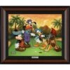 Disney Mickey Mouse And Friends ''Fabulous Foursome'' By Tim Rogerson Framed Canvas Artwork – Limited Edition -Disney 6811047994153