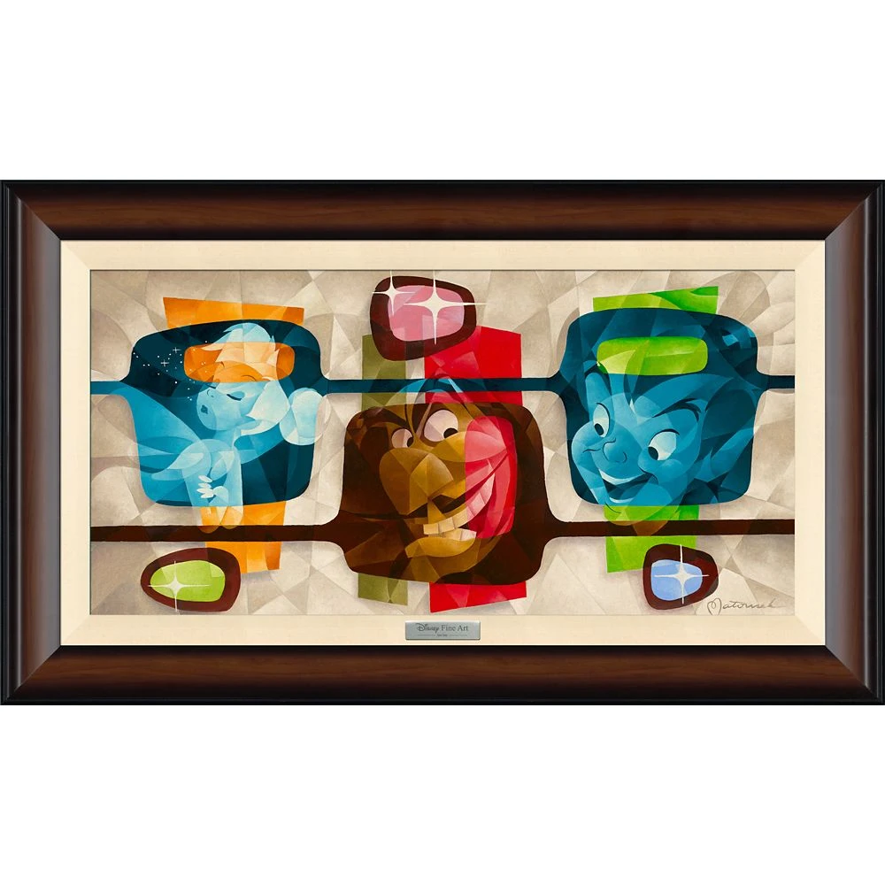 Disney Peter Pan ''Second Star To The Right'' By Tom Matousek Framed Canvas Artwork – Limited Edition 3 Disney Peter Pan ''Second Star To The Right'' By Tom Matousek Framed Canvas Artwork – Limited Edition