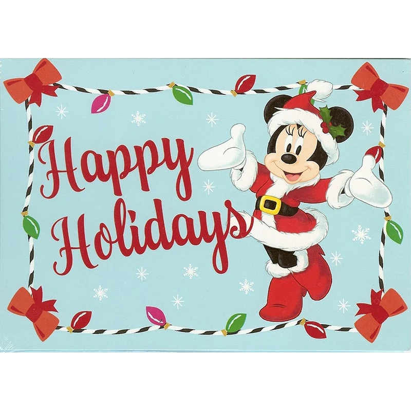 Disney Greeting Cards - Holiday Minnie Mouse