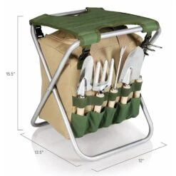 Disney Winnie The Pooh Folding Garden Stool With Detachable Storage Tote Bag And Tools -Disney 7002058734117 5