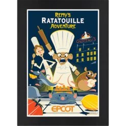 Disney EPCOT Remy's Ratatouille Adventure Matted Print