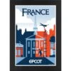 Disney EPCOT France Pavilion Matted Print -Disney 7409047996887
