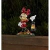 Disney Garden Statue - Flower Garden - Minnie With Solar Lantern -Disney 775451012