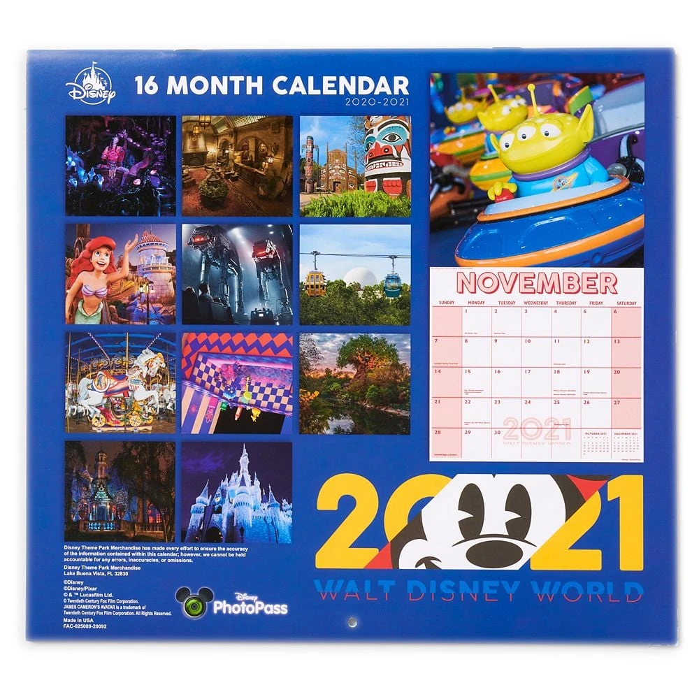 Disney Parks 16 Month Calendar - Walt Disney World - 2021 5 Disney Parks 16 Month Calendar - Walt Disney World - 2021 - Image 3